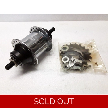 Shimano 333 F-Type 3 Speed Hub and Hardware - NOS